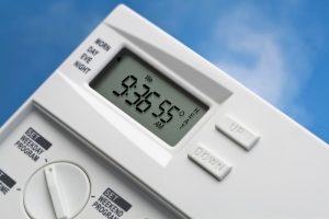 Note: 55 degrees is the energy-saving recommended heating setting for winter when you are not at home. Variations for heating and cooling when home and not home may be available.