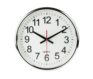 clock-imposed-on-white-background